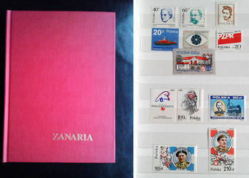 Klaser ze znaczkami niestemplowane Polska lat 70’, 80’, 90' Klaser ze znaczkami niestemplowane Polska lat 70’, 80’, 90'