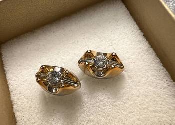 Kolczyki "złote" z diamentem