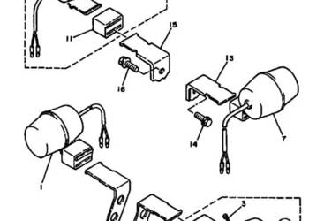 MOCOWANIE KIERUNKOWSKAZU YAMAHA TT 350 S 1985-1989