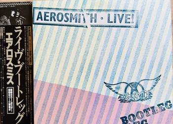 Aerosmith Live! Bootleg NM/EX+ Japan Obi 2 LP 1978 CBS 40AP 1170~1