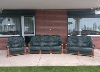 Sprzedam wypoczynek 3,2,1 ze skóry