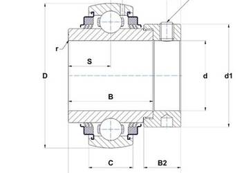GE25-XL-KTT-B INA Łożysko kulkowe samonastawne