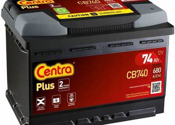 Akumulator Centra Plus 74Ah 680A CB740 P+