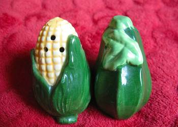 Sól i pieprz - Ceramika - warzywa - 5 x 5 x 4 cm Rzadki okaz