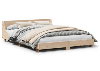 Rama łóżka bez materaca lite drewno sosnowe 140x200 cm WM-850728