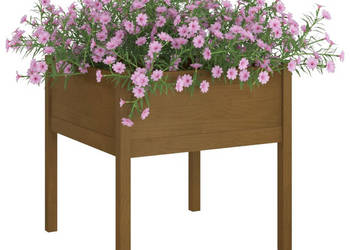 Donice ogrodowe 2 szt. miodowy brąz 70x70x70 cm sosnowe WM-810816