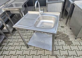 Zlew Gastronomiczny 1 Komorowy Z Półką 80/60/85 M