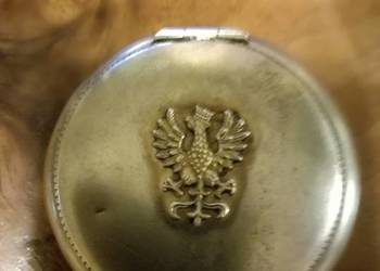 WOJSKOWA TABAKIERA Z ORŁEM II RP