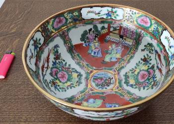 Bardzo duża chińska misa porcelanowa 26cm x 12cm miseczka z porcelany Chiny