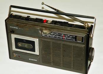 Radiomagnetofon Unitra Eltra Marta RMS-405, PRL lata 80-te, uszkodzony