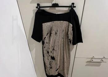 Nowa piękna wieczorowa sukienka z błyszczącym efektem M