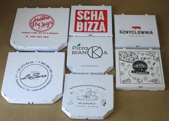 Pudełka na pizzę z nadrukiem 100 sztuk 32x32