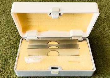 Mikrometry stolikowe wzorce kalibracyjne Carl Zeiss aus Jena Zestaw 3 sztuk