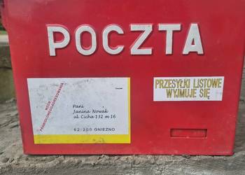 Skrzynka na listy orginalna poczta Polska