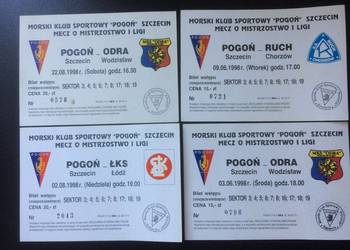( 887. ) Bilety Na Mecze Drużyny Pogoń Szczecin 1998 R.