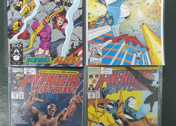Avengers West Coast - 4 oryginalne komiksy Marvel USA