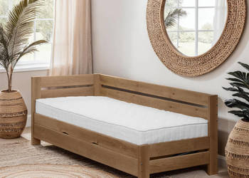 Łóżko VERDI- z oparciem i pojemnikiem