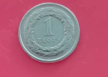 Moneta 1 zł z 1992 piekna