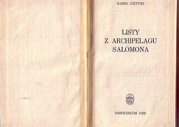 (6779) LISTY Z ARCHIPELAGU SALOMONA – KAMIL GIŻYCKI