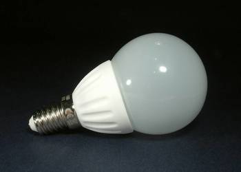 JAK 35W - Żarówka diodowa mini kulka ledowa 10 SMD LED E14 4,3W kula ciepła