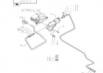 New Holland T6010 T6070 Zawór hamulca 87516380