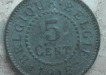 BELGIA-5 CENT-1916 r