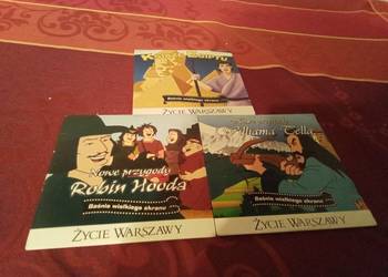 Mojżesz  książę Egiptu, Robin Hood, Wilhelm tell. Cena za komplet!