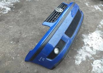 Zderzak kpl przod z grilem niebieski vw polo 99 01 6n0