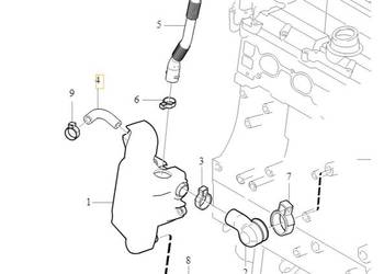 VOLVO S60 V70 S80 kolanko przewod odmy 8677832