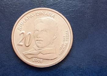 Stare monety 20 dinar 2006 Serbia