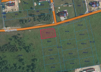 Działka budowlana w Lubinie, ul. Tulipanowa – 824 m²