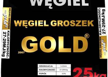Węgiel groszek BARTEX Gold 27-29 MJ/kg worki 25kg, wysyłka