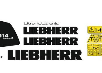 Naklejki liebherr 914 compact  super mocne zamienniki