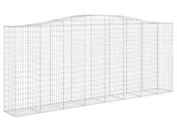 Kosze gabionowe 3 szt 400x50x160/180 cm galwanizowane żelazo WM-3145996