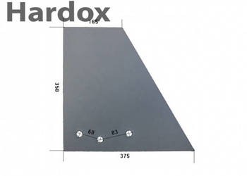 Nakładka płozy HARDOX 27521801/L XP-81 do pługa RABEWERK