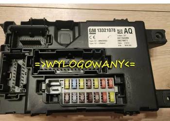 BCM Opel Corsa D 13321078 AQ Wylogowany