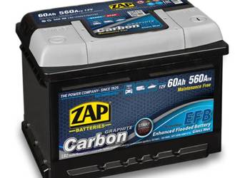 Akumulator 60Ah 560A ZAP CARBON EFB START&STOP