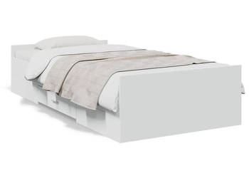 Rama łóżka z szufladami biała 75x190 cm WM-3280349