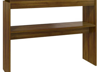 Stolik konsolowy brązowy dąb 102x30x80 cm WM-815221