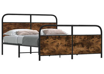 Łóżko Czarne Metalowe Rama Łóżka Metalowa Ze Stelażem 160x200 cm WM-3318638