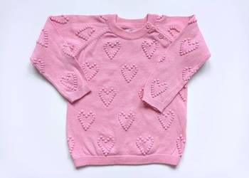 Nowy walentynkowy sweter w serduszka 3D 92 So Cute