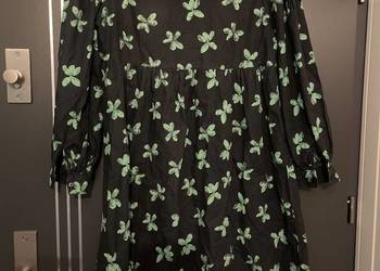 Pieces sukienka modny wzór kwiaty floral bawełna hit roz.36