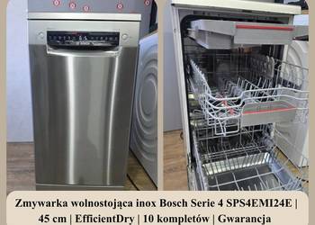Zmywarka wolnostojąca inox Bosch Serie 4 SPS4EMI24E | 45 cm | EfficientDry