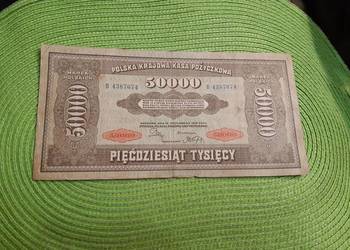 banknot polski 50 000 marek polskich z 1922r