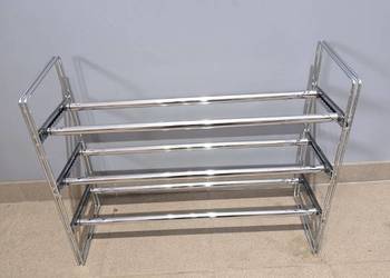 LIVARNO ROZSUWANY REGAŁ NA OBUWIE CHROMOWANY 64-119 CM