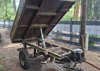 Przyczepka Multicar minitraktorek kiper 3stronny wywrot hydrauliczny