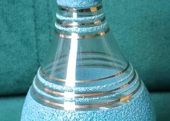 Zabytkowa kolekcjonerska szklana karafka PRL vintage