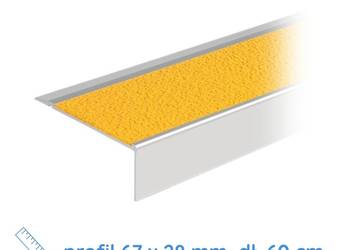 Aluminiowa nakładka antypoślizgowa na schody 60 cm