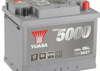 Akumulator 65Ah 640A Yuasa Silver 12V  Prawy Plus