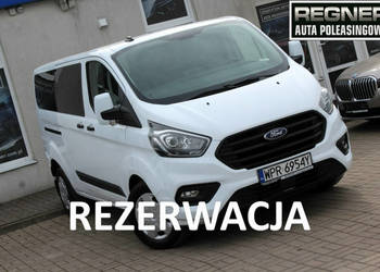Ford Transit Custom Długi 9-osobowy 130KM SalonPL FV23% Android Tempomat N…
